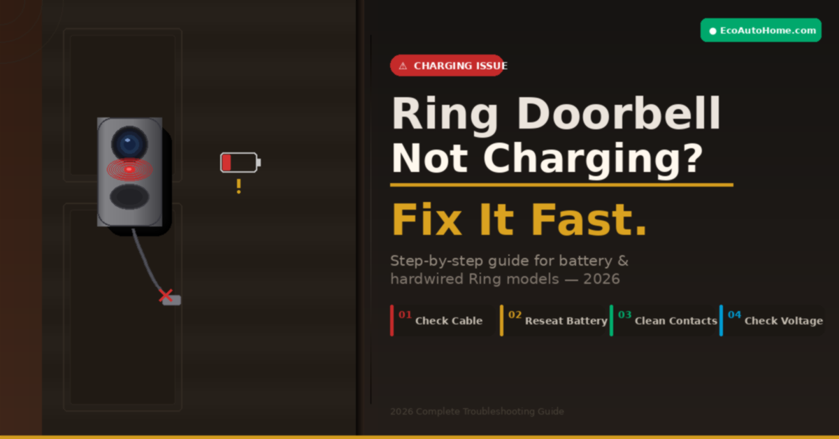 Ring Doorbell Not Charging? Here's How to Fix It Fast (2026)