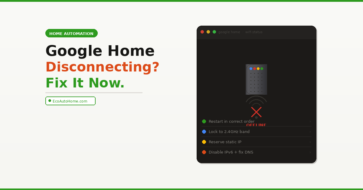 Google Home Keeps Disconnecting From Wi-Fi? Here's the Fix