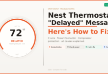 Nest Thermostat "Delayed" Message? Here's How to Fix It 2026