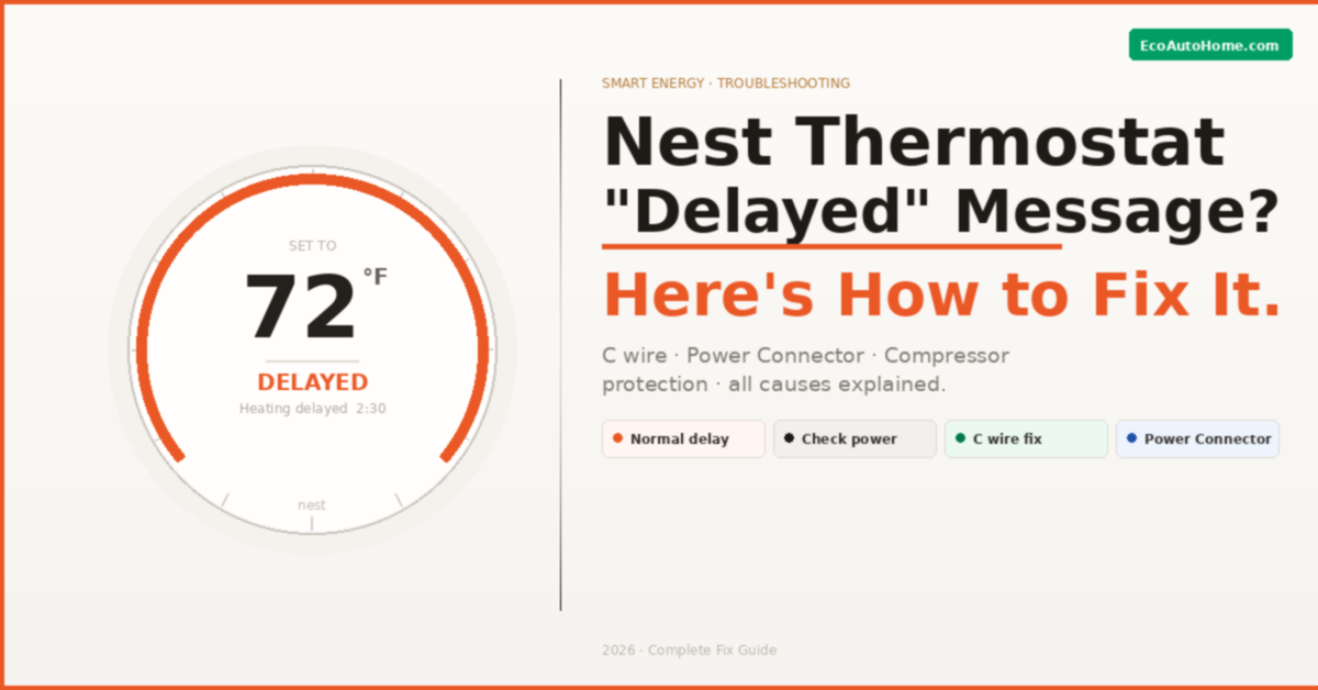 Nest Thermostat "Delayed" Message? Here's How to Fix It 2026