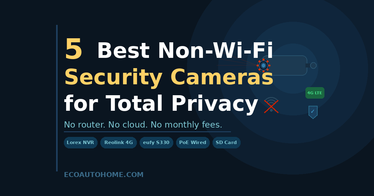5 Best Non-Wi-Fi Security Cameras for Total Privacy