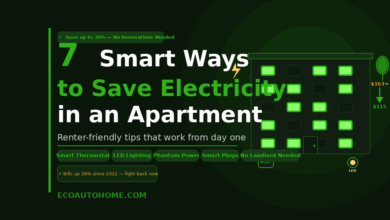 7 Smart Ways to Save Electricity in an Apartment