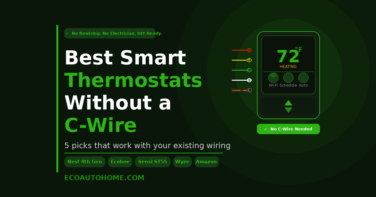Best Smart Thermostats That Do Not Need a C-Wire