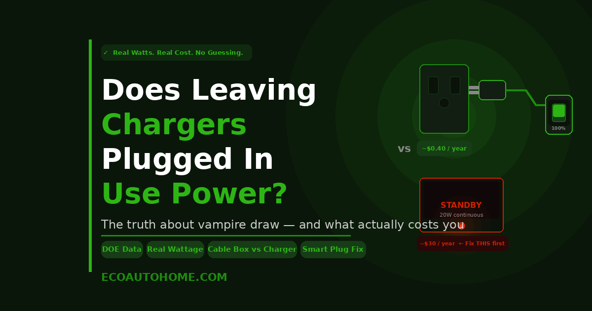 Does Leaving Chargers Plugged In Use Electricity?