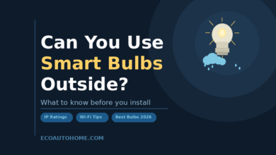 can you use smart bulbs outside