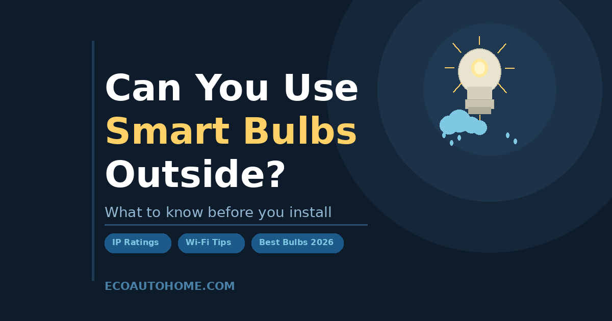 can you use smart bulbs outside